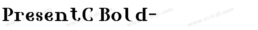 PresentC Bold字体转换